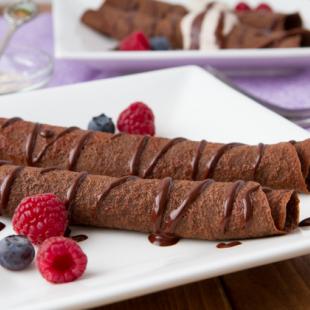Double Chocolate Protein Crepes