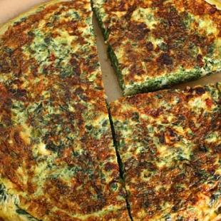 Light Spinach and Feta Frittata