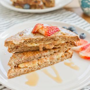Nutty Banana Stuffed French Toast