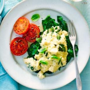 Parmesan Spinach Scramble