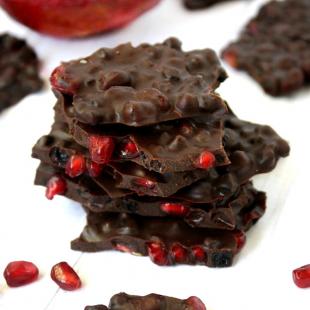 Pomegranate Chocolate Bark