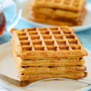 Pumpkin protein waffles