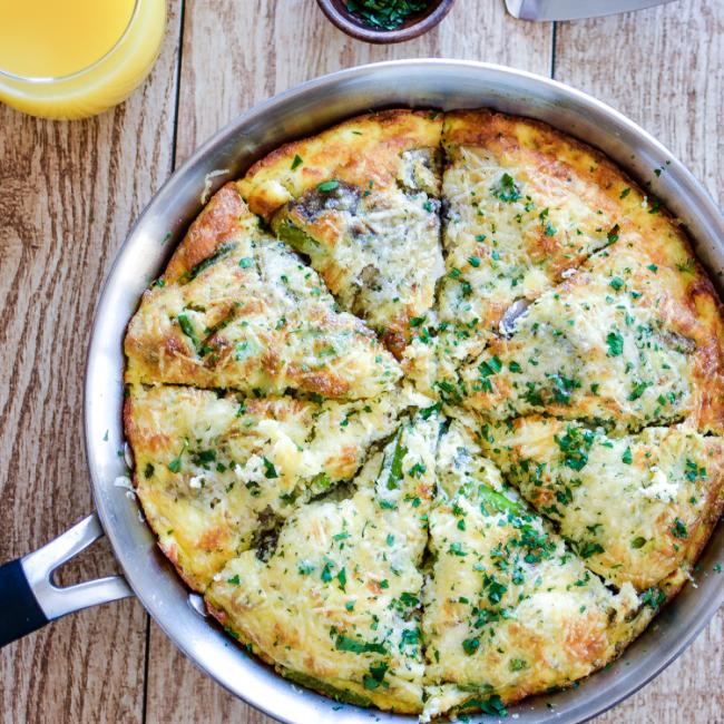 Asparagus & Mushroom Frittatas