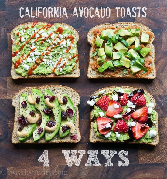 Avocado Toast 4 Ways