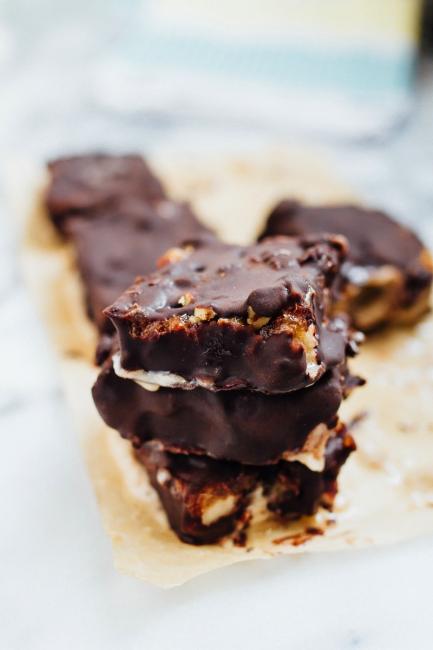 Chocolate Banana & Caramel bars