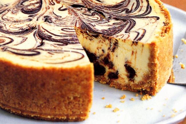 Chocolate Swirl Protein Cheesecake