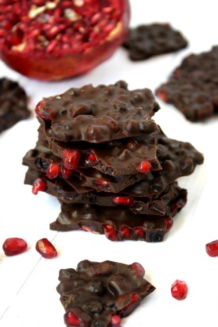 Pomegranate Chocolate Bark