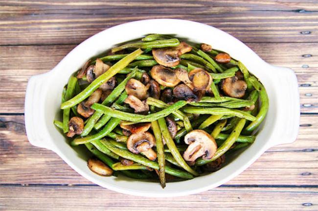Sherried Green Beans and Mushrooms