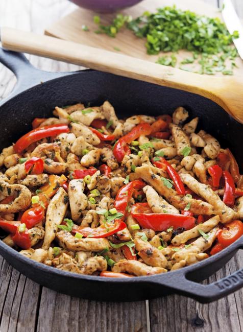 Skillet Chicken Fajitas