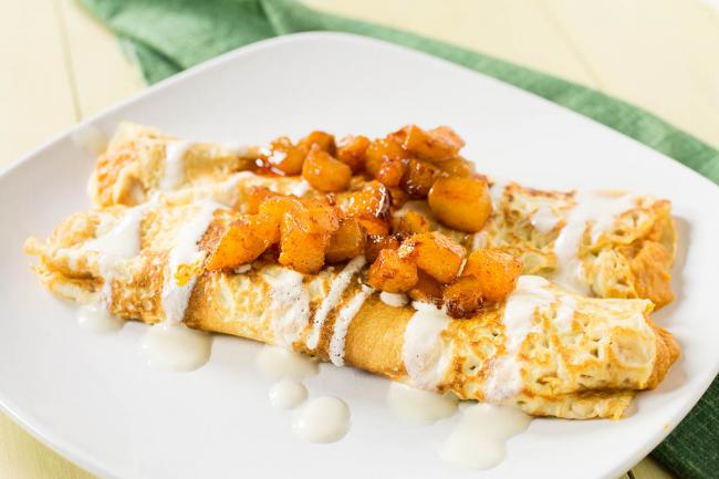Vanilla Crêpe with Pumpkin